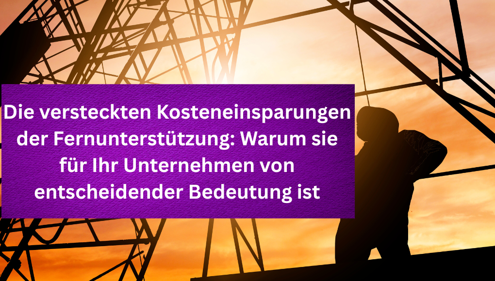 Kosteneinsparungen Fernunterstutzung