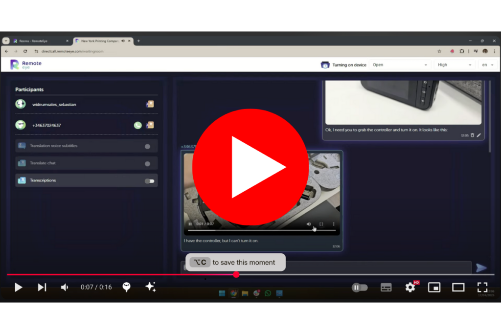 demo Remote Helpdesk chat b2b